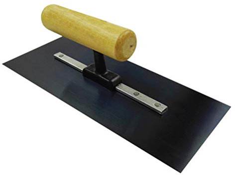 YARNOW Eisenkelle Spachtel Holzgriffdesign Ohne Nageldesign Für Maurerarbeit Mit Füllmasse Nahtloses Schweißen Von Griff Und Plattenoberfläche Polierte Fläche Für Glatte Putzoberfläche Fü