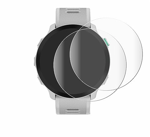 BROTECT Schutzfolie für Garmin Forerunner 55 | 2 Stück Transparenter Displayschutz Made in Germany Klare Full-Screen Folie Full-Cover 3D Curved Montage Kit