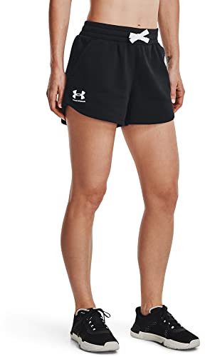 Under Armour Womens Rival Fleece Shorts Black/White S