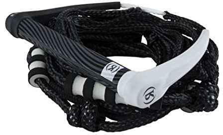 RONIX Silicone Bungee SURF Hantel 2022 Black/White + 25 4-Sect. Seil