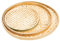 Zerodeko 3 Piezas Tamiz De Bambú Colador De Comida Para Fregadero Bandeja Tejida Colador De Malla Multifunción Bandeja De Madera Para Servir Cesta Tejido De Bambú Artesanía