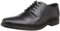 Clarks Herren Howard Walk Oxford, Schwarzes Leder, 44 EU