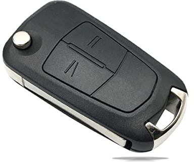 Car Key Fob Case Replacement Compatible for Vauxhall Opel Astra Zafira Tigra Corsa Vectra Meriva Insignia Signum ,2 Buttons Remote Control Key Cover Shell