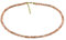Xen Mondstein- Collier peach 5 mm facettiert 43 + 5 cm 925 Silber vergoldet 43