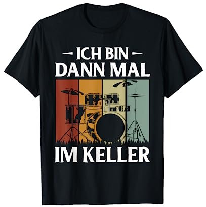 Schlagzeug Geschenke Für Männer Drumsticks Vintage Rock T-Shirt