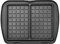 LAGRANGE Waffelplatten-Set, gefüllt für alle Waffeleisen Premium, Platten aus Aluguss, doppellagige Antihaftbeschichtung, 010142, schwarz