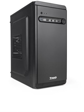 TOOQ TQC-4702U3C-B - Case minitower Micro-ATX/Mini-ITX, 1xUSB 3.0, 2xUSB 2.0, Audio HD, Nero