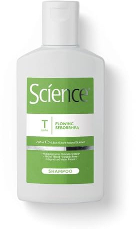 Science Hair Care Shampoo Seborrhoe Fluid 200ml - Gegen übermäßiges Schwitzen der Kopfhaut - Natürliche Inhaltsstoffe, Pack 100% recyclebar - Made in Italy