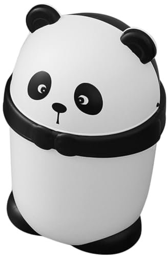 BUGUUYO Poubelle De Table Forme De Panda Corbeille à Déchets Poubelle De Chambre Avec Couvercle De Salle De Bain