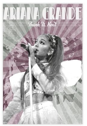 Ariana Grande Poster (3) Leinwand Poster Schlafzimmer Dekor Sport Landschaft Büro Zimmer Dekor Geschenk ungerahmt 30 x 45 cm