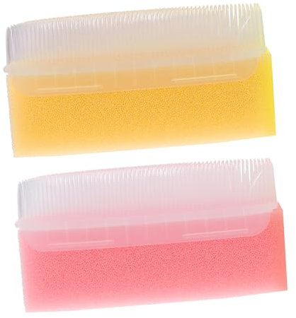 FRCOLOR 2St Taktile Bürste für Kinder silikon duschbürste Baby-Badebürste baby badebürste Baby Badbürste Haarschwamm Schwämme sensorischer Pinsel Baby-Massage-Tool Beruf