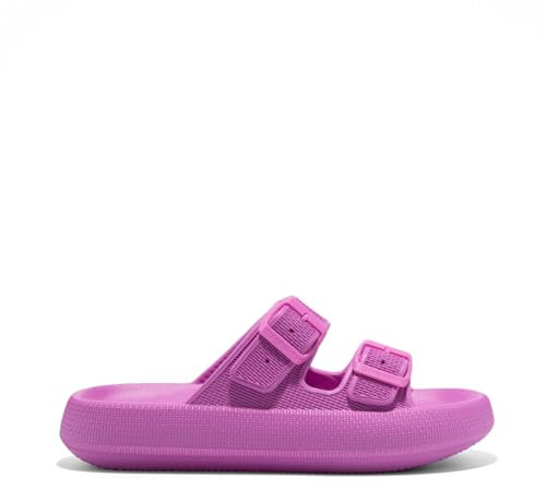 D.Franklin Sandalias Mujer Bloomer Bio Rosa - Sandalias deportivas planas cómodas para verano - Talla (38) - Modelo bloomer