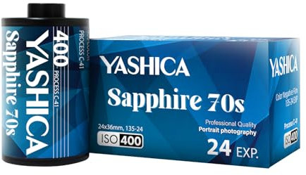 YASHICA Sapphire 70s Limited Edition - Pellicola a colori 135-24 pose 400 ISO