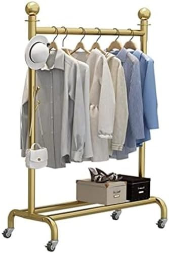 Kommerzielle Kleiderbügel aus Metall, Boutique-Kleiderständer, Kleiderschränke, Aufbewahrungsregale, Schuhbeutel, Kleider-Organizer, Kleiderständer auf Rädern, rollender Kleiderständer zum A