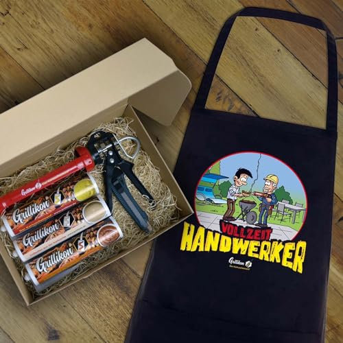 Grillikon Geschenkset „Meister“ 1x Soßen Mix + Schürze