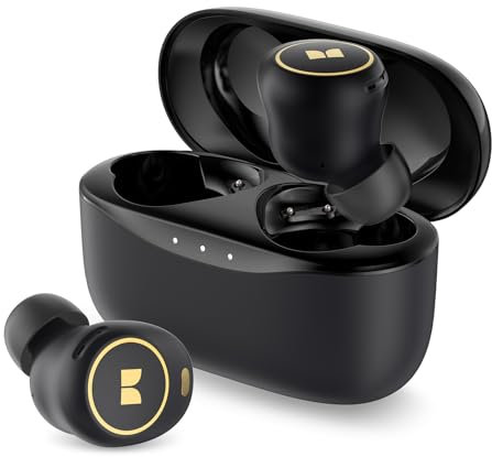 Monster Auriculares inalámbricos, Achieve 300 auriculares AirLinks con control táctil con Bluetooth 5.3 auriculares estéreo in-ear, carga rápida USB-C, auriculares Bluetooth