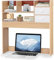 YGYQZ Desktop Bookshelf - Desk Shelves Bookcase with 4 Shelves for Computer, Multipurpose Desk Hutch Shelf Organiser Display Rack Storage for Office Home Dormitory