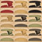 Kettelservice-Metzker® Stufenmatten Sisal New Halbrund in versch. Farben und Set Varianten Cognac 28 Stück