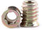 20 Stück Zinklegierung Möbel Hex Antrieb Nuss Gewindeeinsatz Holzeinsatz Muttern Sortiment(M8*17mm)