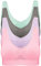 Pretty Seamless BH ohne Bügel Nahtloser Sport BH im 4er Pack für Sport Freizeit und Beruf