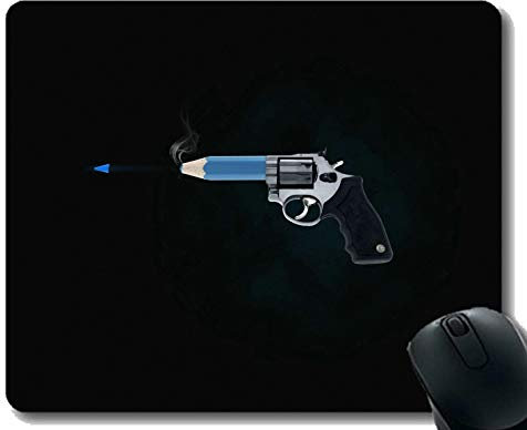 Anti-Rutsch-Mauspad Matte, Art Gun Mousepad