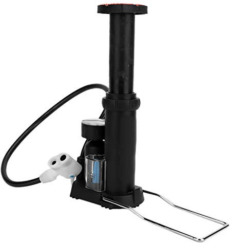 keenso Bike Inflatable Pump, Mini Portable High Pressure Bike Floor Pump Inflatable Air Pump Bicycle Tire Inflator with 2 Valves for Bicycle, Electric Bike, Motorcycle, Automobile, Tricycle