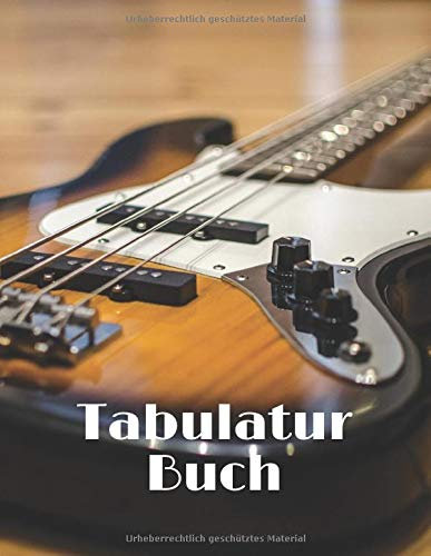 Tabulatur Buch: Lernen und komponieren Sie mit größerer Leichtigkeit! Heft mit leeren Tabulaturen zum Ausfüllen für Bassisten und Ukulelenspieler (4 Saiten) - 21,59 x 27,94 cm - 150 Seiten