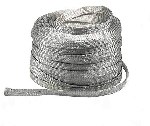 XMRISE Piatto stagnato Intrecciato di Rame Filo di Terra del Cavo Elettrico Stranded Bare Flessibile di Messa a Terra Piombo conduttori conduttivi 10#