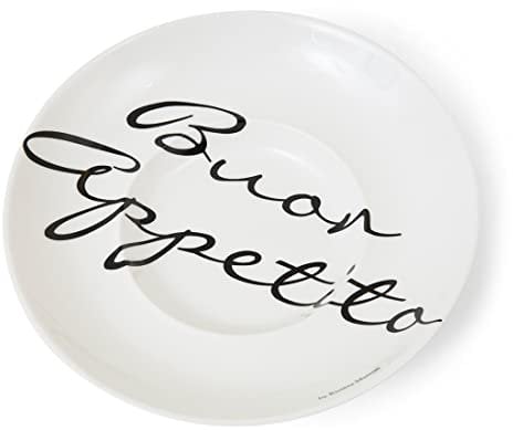 Riviera Maison - Buon Appetito Pasta Plate - Teller - Speiseteller - Essteller - Porzellan - Weiß - (ØxH) 26x4