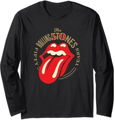 Rolling Stones Offizielles 50th Logo Langarmshirt