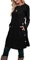 Aokosor Jumper Dress for Women Long Sleeve Dress Ladies Button Tunic Dress with Pockets Black Size 22-24