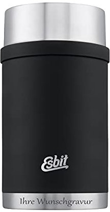 Esbit Sculptor Thermobehälter für Essen, mit personalisierter Gravur, Edelstahl, BPA-Frei, Schwarz, Silber &mehr, 500ml, 750ml & 1000ml, Speisegefäß für warme und kalte Speisen, für Suppen und Salate