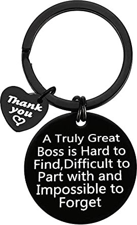 Ximalun Boss Keyring Gifts A Truly Great Boss is Hard to Find Keyring Boss Day Christmas Birthday Gifts Retirement Leaving Farewell Goodbye Gifts Thank You Gifts for Boss
