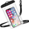 Weewooday Funda Impermeable para Móvil con Cordón Bolsa Estanca Universal IPX8 Funda Acuática a Prueba de Agua para Viajes Piscina para la Mayoría de Teléfonos de hasta 6,7 Pulgadas, Negro