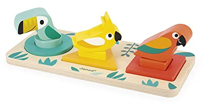 Janod Tropik Drei Formen Vögel