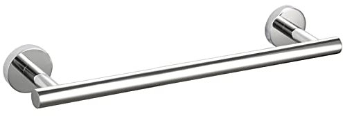 Tecmolog Barre Serviette 40 cm Acier Inoxydable Porte Serviette Murale à Visser pour Salle De Bains, Poli Miroir, SBH242-4