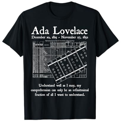 Nerdy Vintage Ada Lovelace Mathematiklehrer für Informatik T-Shirt