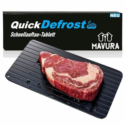 QuickDefrost Magische Auftauplatte Auftaubrett Auftau Tablett, (schnelle Auftauhilfe, Schneide Brett), Schnellauftauteller Schnellauftautablett Defroster auftauen