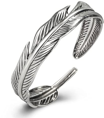 Ethnische Manschette Armreif Verstellbare Offene Paare Amulett Armband 925 Sterling Silber Armreif Vintage Einzigartige Manschette Armreif Amulett Für Männer Frauen Ewigkeit Schmuck Weihnachtsge