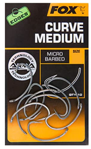 Curve Shank Medium Hooks X10 Edges Armapoint Fox