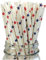 LMS Paper Straws 25pcs, Biodegradable Recyclable Drinking Straws for Wedding | Birthday Party Straws for Cocktail, Holiday, Coffee, Soda, Baby Shower Suppliers (White with RED Blue Stars)