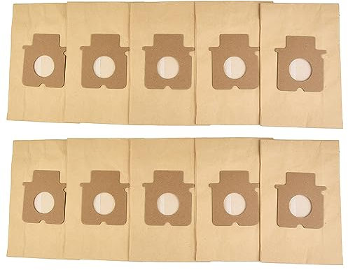 Paquete de 10 Bolsas de Papel de Repuesto para aspiradora para Panasonic C-20E C20E MC-E Series