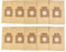 Paquete de 10 Bolsas de Papel de Repuesto para aspiradora para Panasonic C-20E C20E MC-E Series