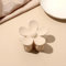 1 pince à cheveux en forme de fleur pour femme - En plastique antidérapant - Pour femme et fille - Pour un port quotidien - Beige