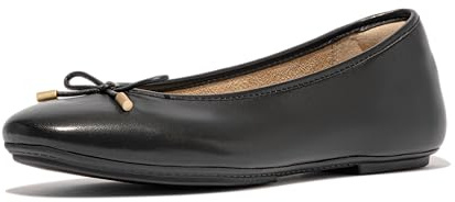 Fitflop Beige Delicato Leder Ballerina Flats | Büroschuhe