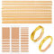 Amaxiu Unsichtbarer Ringgrößenversteller für lose Ringe, 46 Stück, Spiralringversteller passend für breite Ringe Schmuck Spiralringspanner Abstandshalter Ringschutz Resizer (Gold)