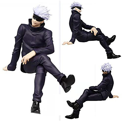 Zhongkaihua Anime Figuren JJK Gojo Satoru Figur Prison Realm Box Modell Statue, 10/15CM PVC Gojo Satoru Action Figure Anime Nudelstopper Sammlung Desktop Dekoration