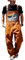 Mens Denim Dungarees Work Fashion Dungaree Casual Overalls Jeans Bib and Brace Overall Pro Heavy Duty Workwear Unisex Relaxed Fit Cargo Combat Pants All in One Dungarees Workwear (21-Orange, XL)