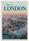 Jdheeh Vintage-Poster mit London-Reise, Leinwand, Wanddekoration, Poster, 20 x 30 cm