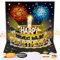 Geburtstagskarten, Pop-Up-Musik, Lichter und blasbare Kerze, Feuerwerk, Geburtstagsgeschenke für Frauen, Männer, Ehemann, Ehefrau, Schwester, Freunde, Kinder, Schwarz / Gold